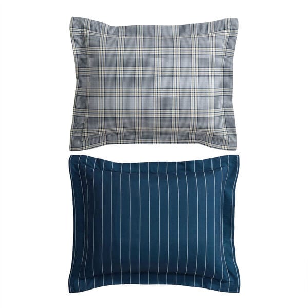 Declan Blue Plaid Full/Queen Comforter Set