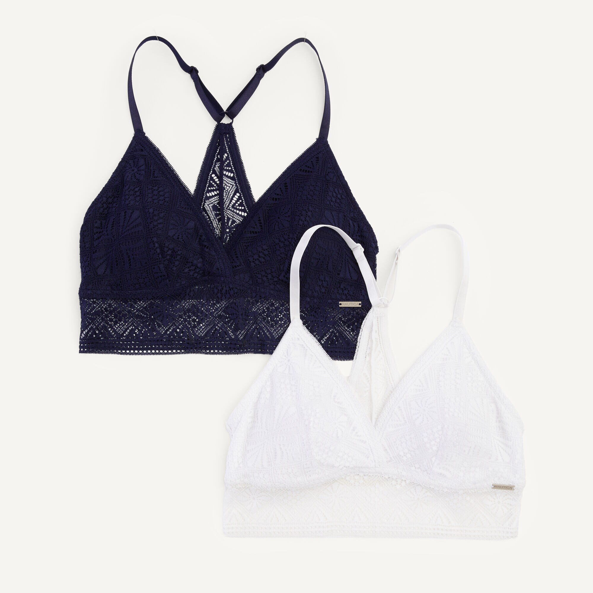 Lace Bralettes, 2-Pack,Workshirt Blue,large