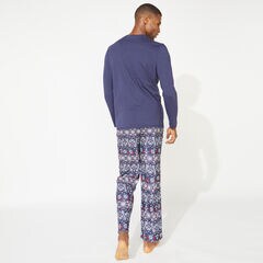 MEN'S FAIR ISLE FAMILY SLEEP SET,Navy,large