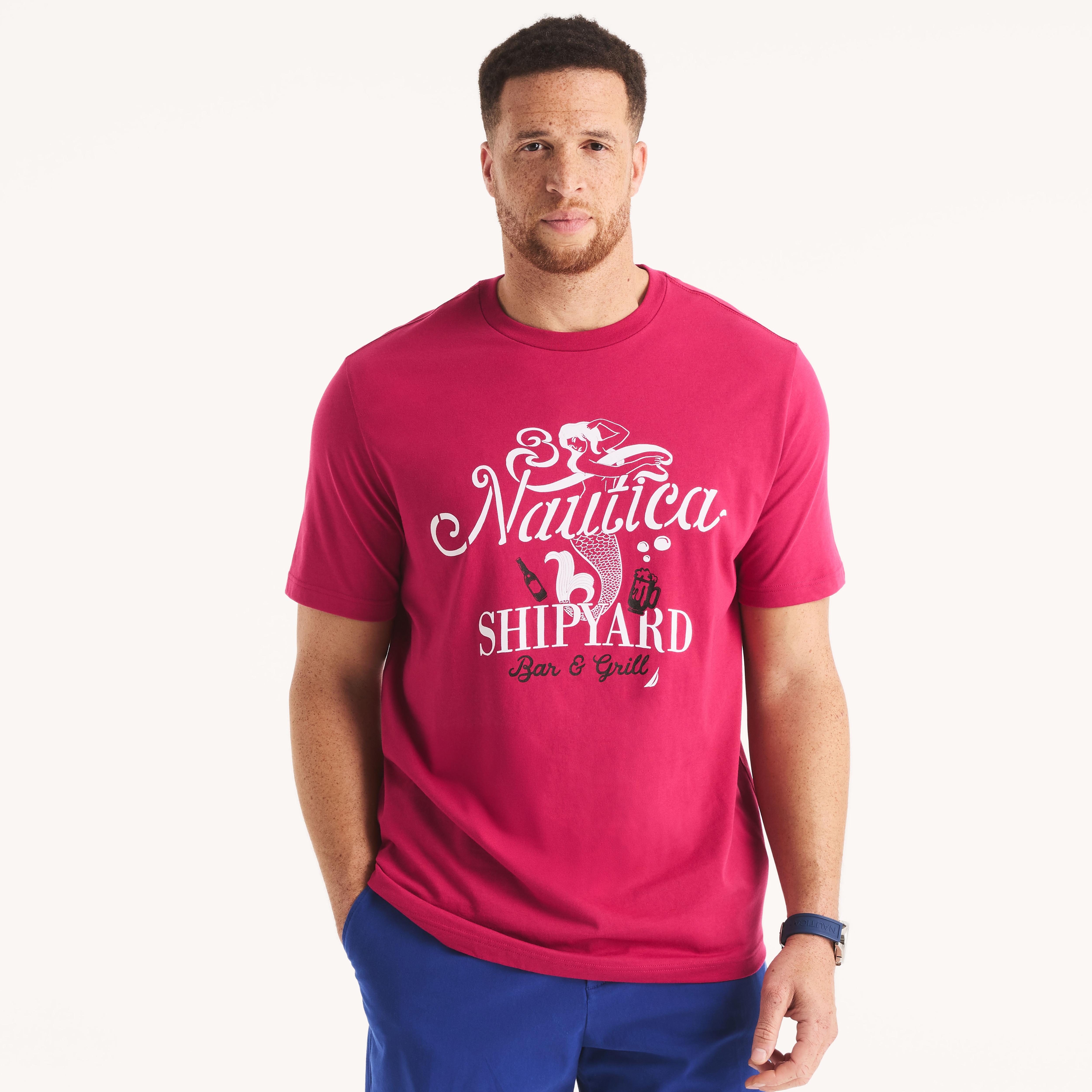 Big & Tall Shipyard Graphic T-Shirt | Nautica