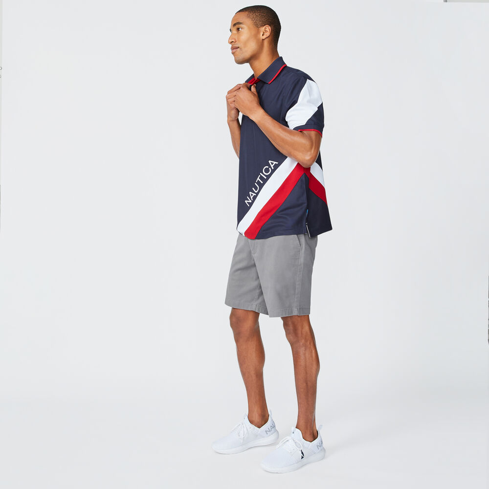 NAVTECH SUSTAINABLY CRAFTED CLASSIC FIT DIAGONAL POLO,Navy,large