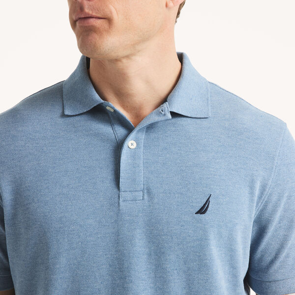 Classic Fit Heather Deck Polo