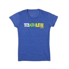 Nautica Malibu Triathlon Triathlete Tee,Estate Blue,large
