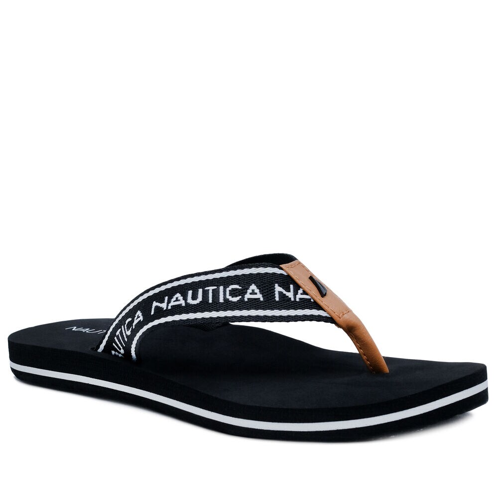 WOVEN STRAP LOGO SANDAL,Black,large