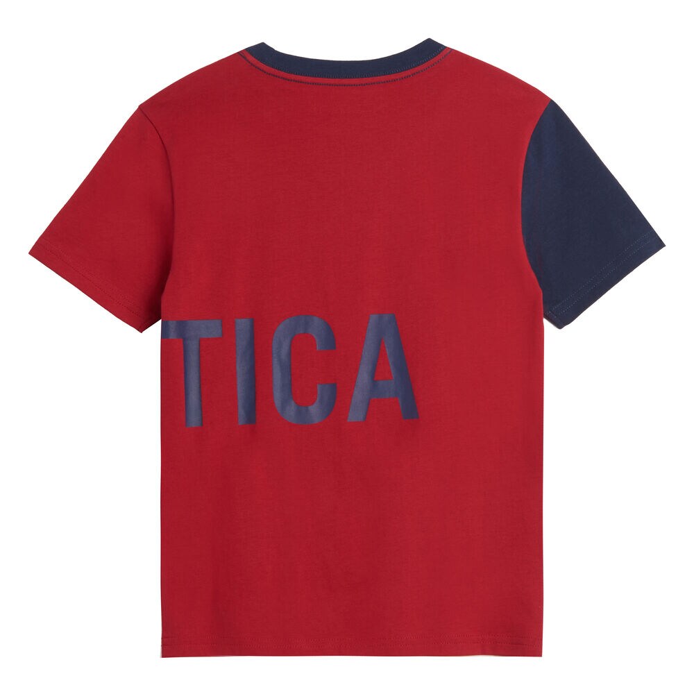 LITTLE BOYS' COLORBLOCK LOGO GRAPHIC T-SHIRT (4-7),Dark Acacia,large