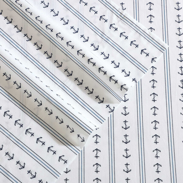 Anchor Lines Blue Full Sheet Set