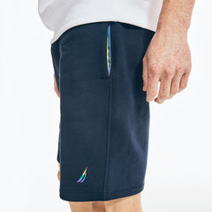 9" PRIDE KNIT SHORT,Navy,large