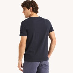 Sailboat Graphic T-Shirt,Navy,large