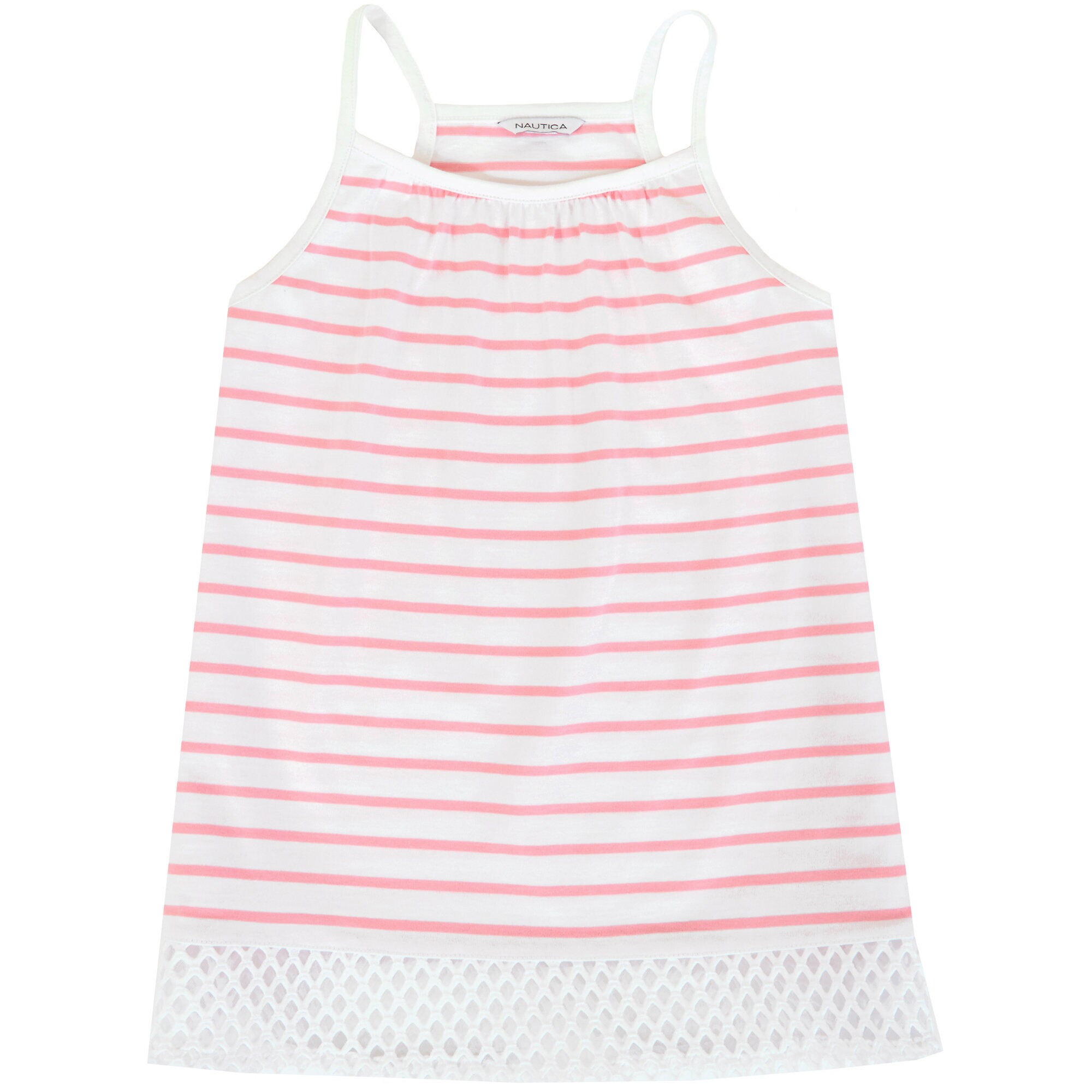 Little Girls' Striped Racerback Tank (2T-7),Petal,large