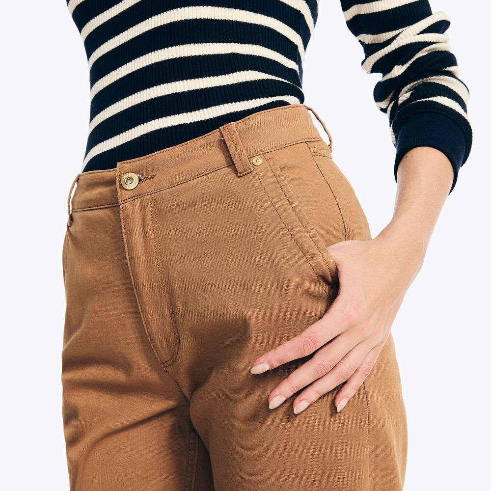 High Rise Wide Leg Cropped Pant,Incense,large