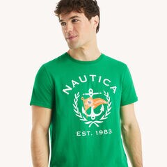 Anchor Graphic T-Shirt,Light Sonic,large