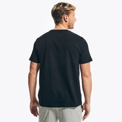 SAILING GRAPHIC SLEEP T-SHIRT,True Black,large