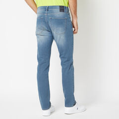 STRETCH SLIM FIT DENIM IN AURA BLUE WASH,Estate Blue,large