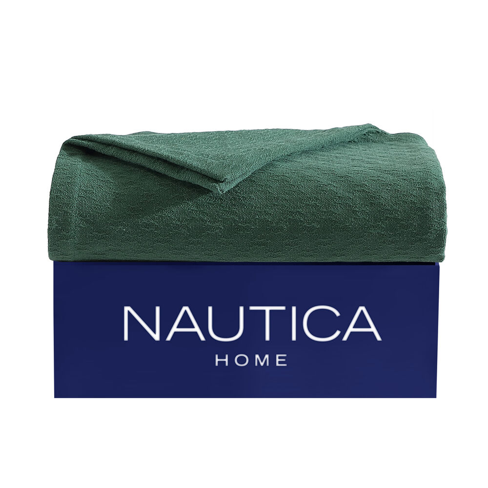 Ripple Cove Green Twin Blanket,Dark Hunter,large