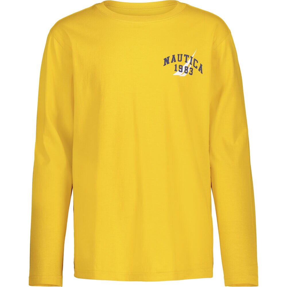 TODDLER BOYS' BACK GRAPHIC LONG-SLEEVE T-SHIRT (2T-4T),Empire Gold,large