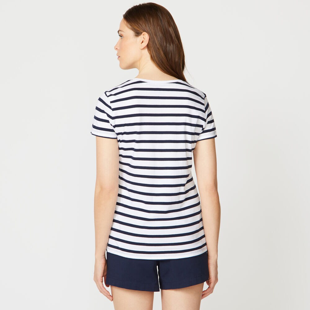 CLASSIC STRIPE T-SHIRT,Stellar Blue Heather,large