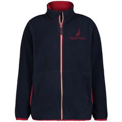 Boys' Nautex Fleece Full Zip Jacket (8-20),Aquadream,large