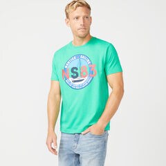 CIRCLE NS-83 GRAPHIC T-SHIRT,Bright Green,large