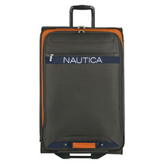 Hayes Point 28" Expandable Luggage in Grey/Orange,Grey Heather,large