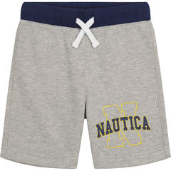 TODDLER BOYS' FLEECE PULL-ON SHORT (2T-4T),Grey Heather,large