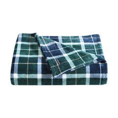 Northsail Plaid Navy Full/Queen Blanket,Bali Bliss,large