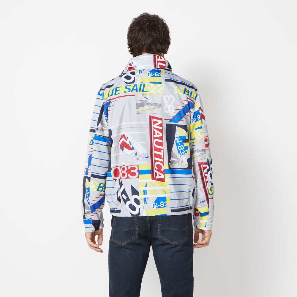 LIGHTWEIGHT ALL OVER PRINT JACKET,High Rise,large