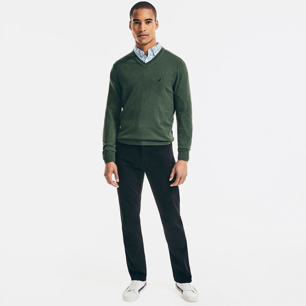 NAVTECH V-NECK SWEATER,Dark Hunter,large