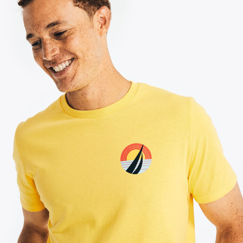 SUSTAINABLY CRAFTED SURF 83 GRAPHIC T-SHIRT,French Vanilla,large
