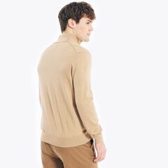 Navtech Quarter-Zip Mock-Neck Sweater,Camel Heather,large