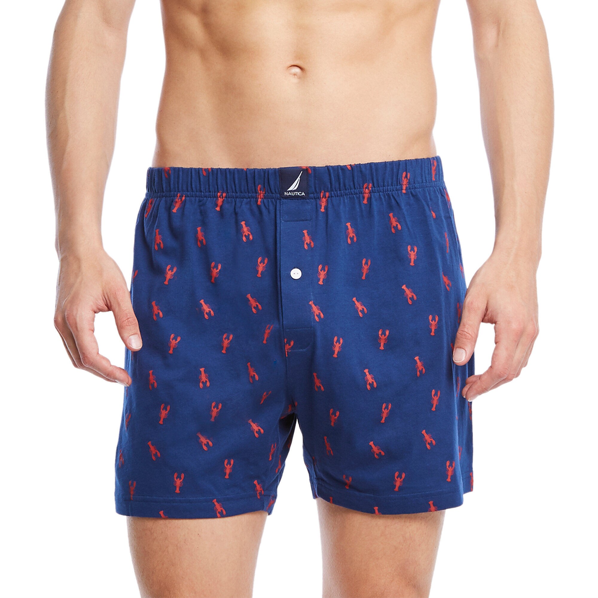 Lobster Motif Boxers,Horizon Blue,large