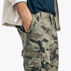 CAMOUFLAGE RIPSTOP CARGO JOGGER,Teal Wave,large