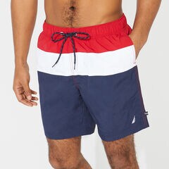 8" COLORBLOCK QUICK-DRY SWIM,Nautica Red,large