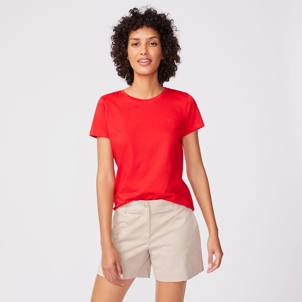 CLASSIC-FIT BRAND ICON TEE,Tomales Red,large