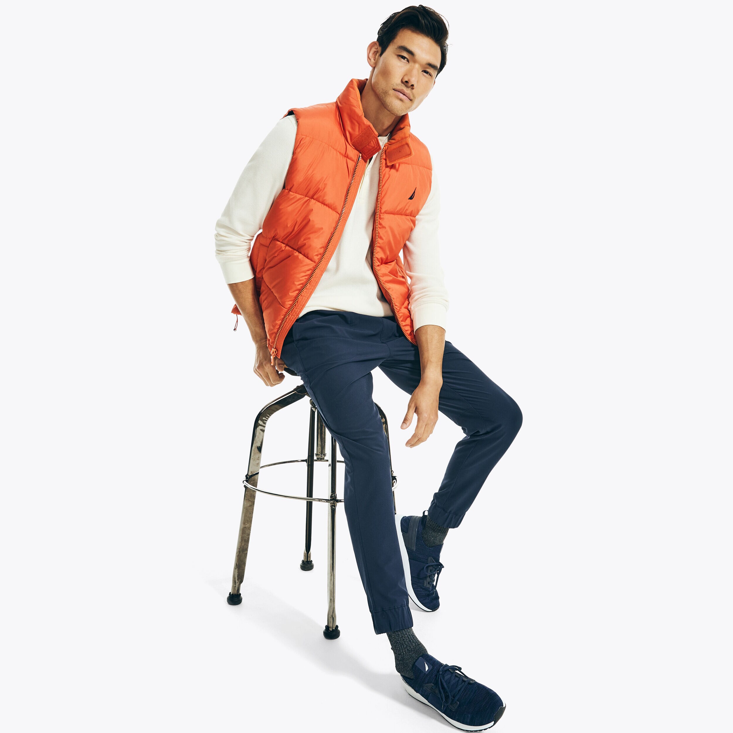 NAUTICA JEANS CO. LONG-SLEEVE HENLEY 