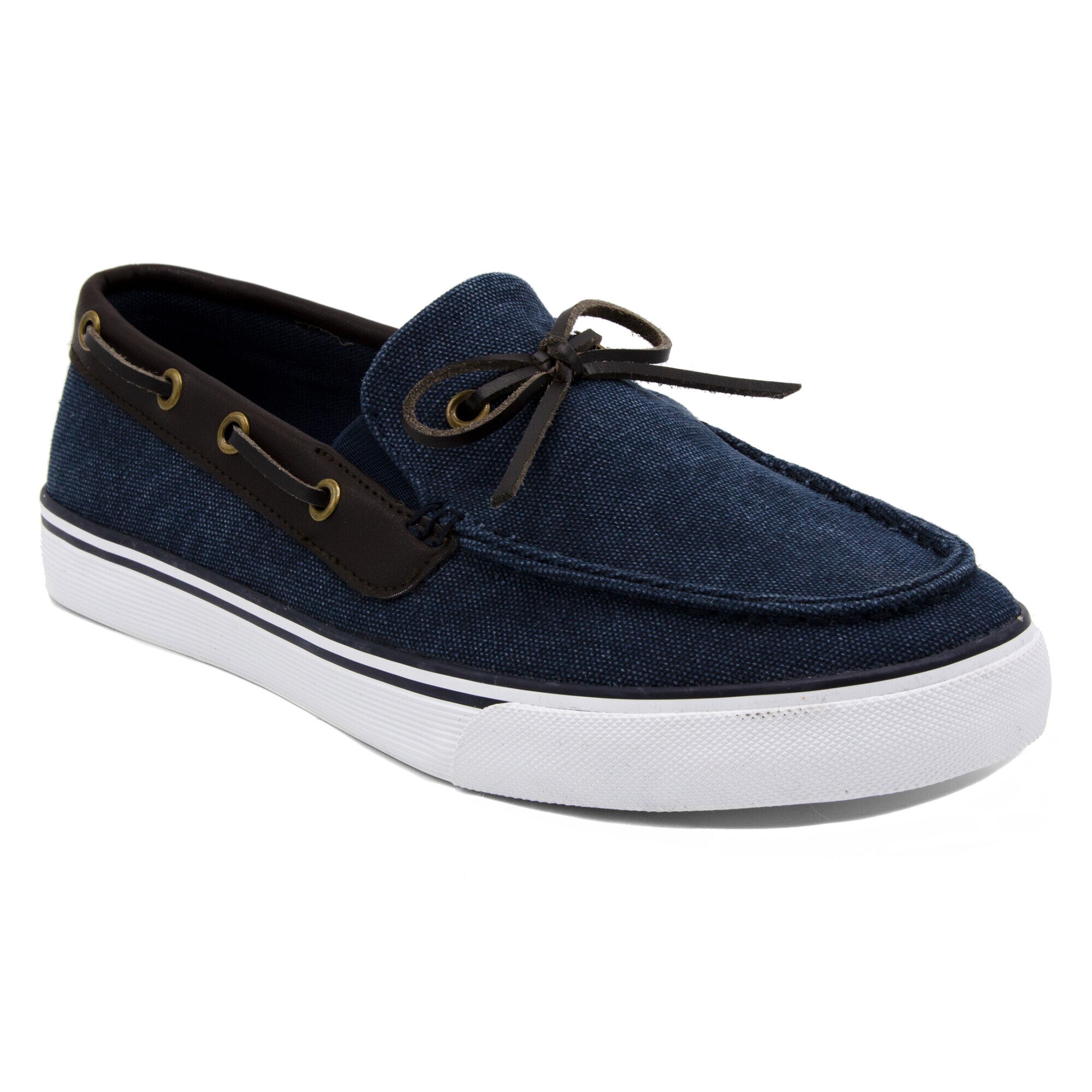 Baisden Boat Shoe in Navy,Navy,large