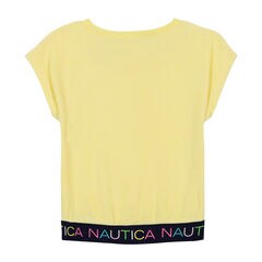 Little Girls' Elastic Hem Sweatshirt (4-6X),Gold Finch,large