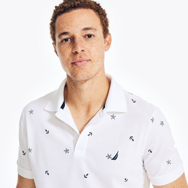 CLASSIC FIT SAILBOAT PRINTED POLO