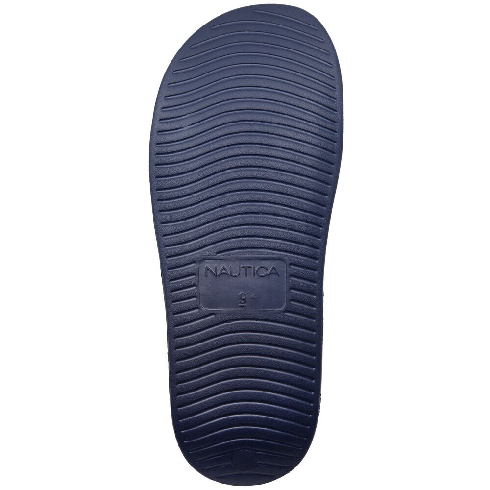 LOGO-EMBOSSED SLIDE SANDAL,Navy,large
