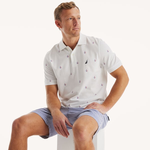 Classic Fit Printed Deck Polo