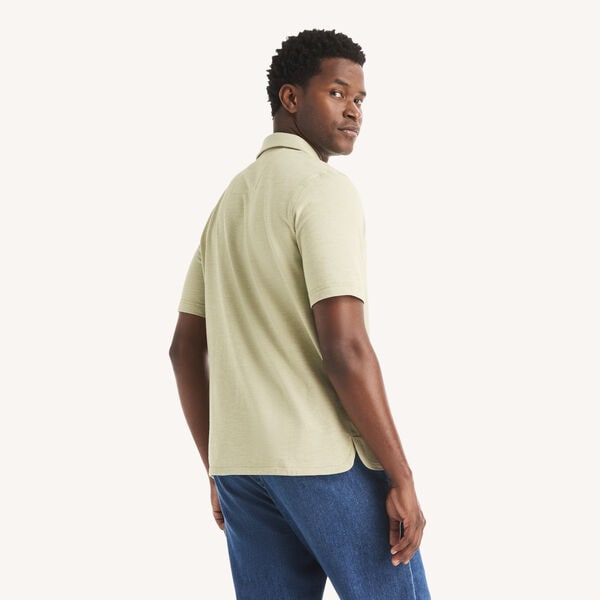 Classic Fit Button-Front Polo