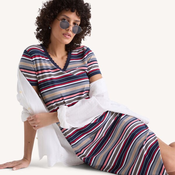 Striped Midi Dress