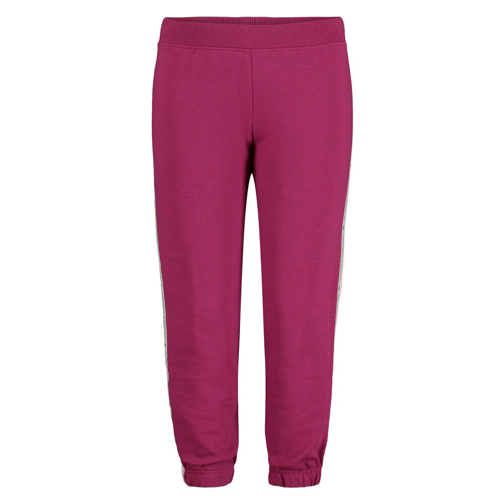 GIRLS' METALLIC STRIPED JOGGER (8-16),Dusty Pink,large