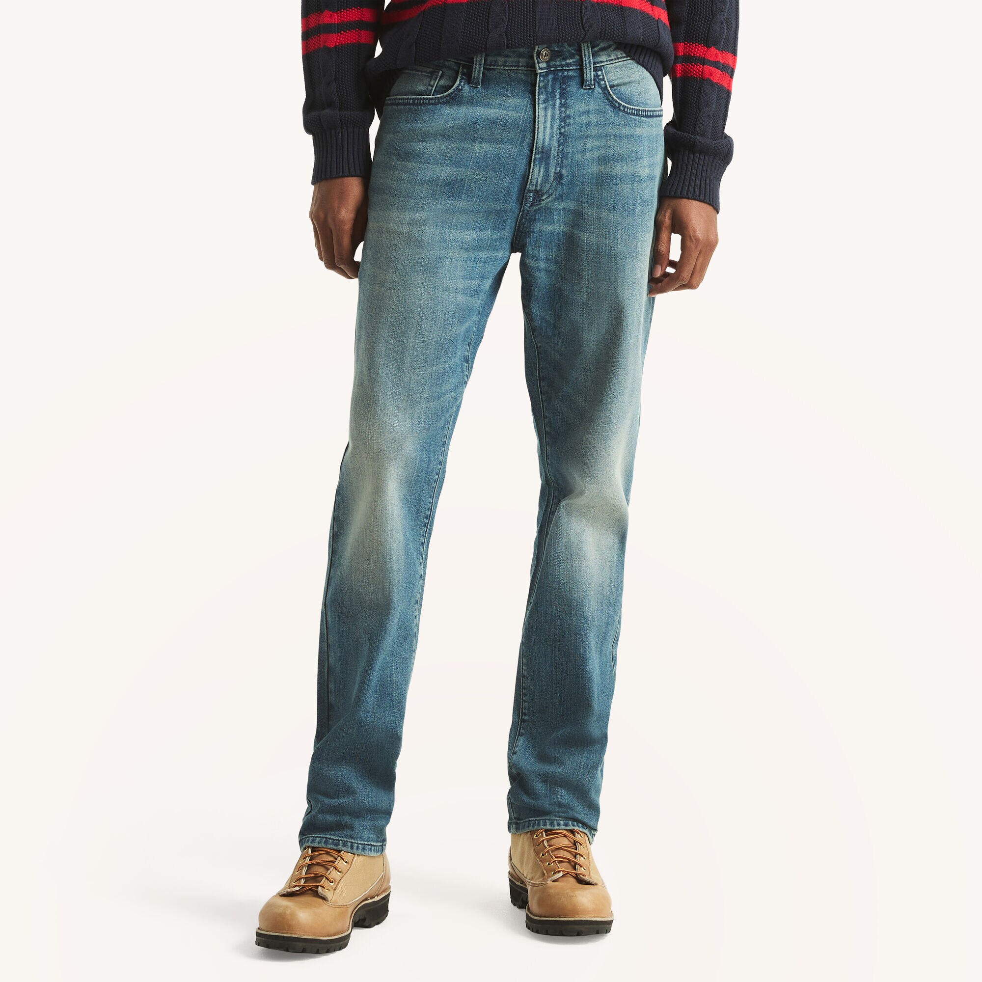 Vintage Straight Stretch Denim,REYNOLDS BAY WASH,large