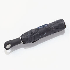 BRAND ICON PRINT UMBRELLA,True Black,large