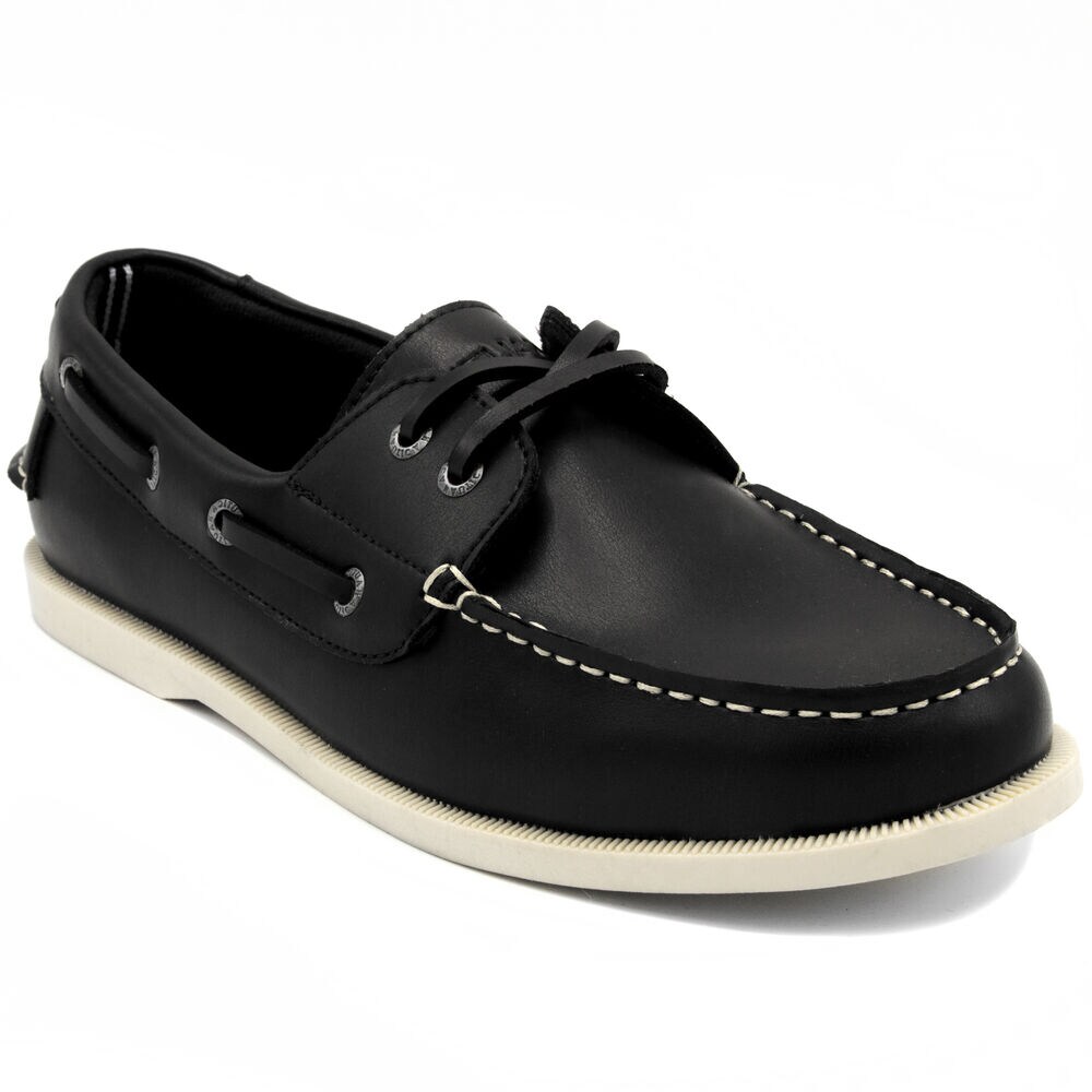 Nueltin Boat Shoes,True Black,large