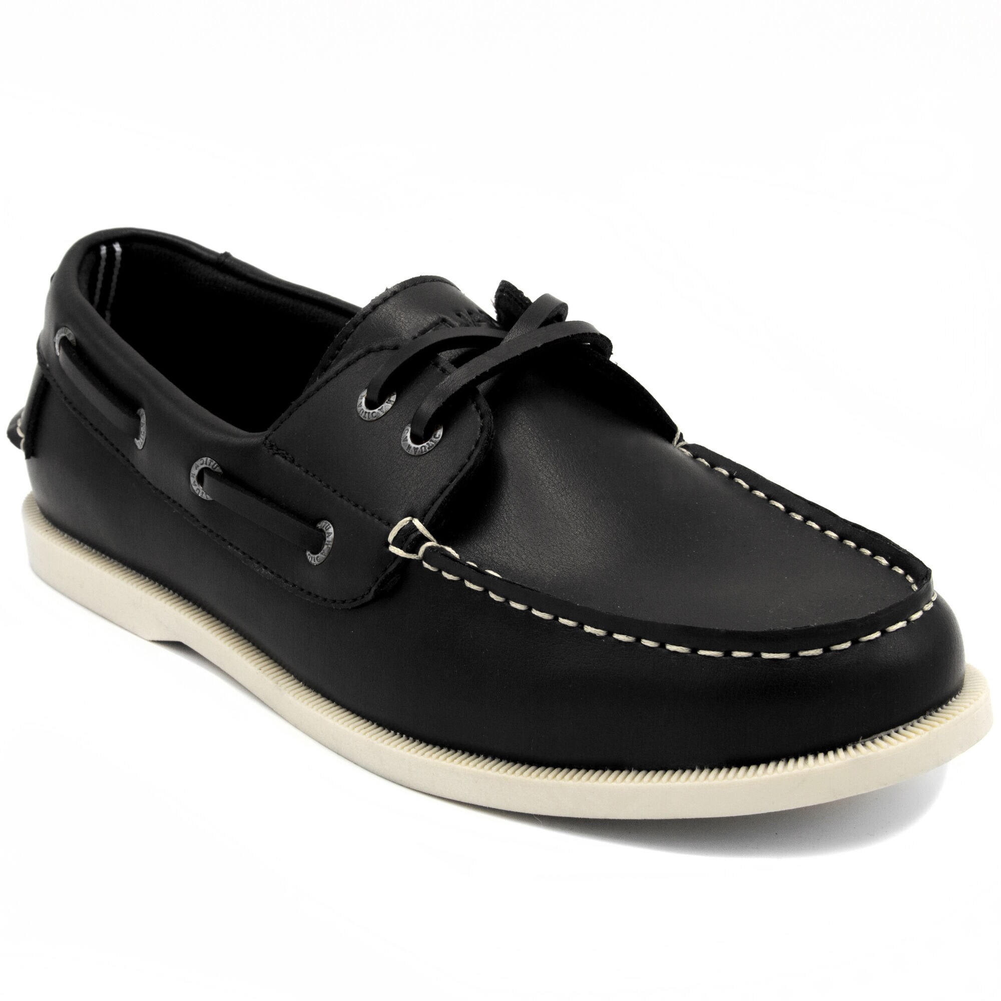 Nueltin Boat Shoes,True Black,large