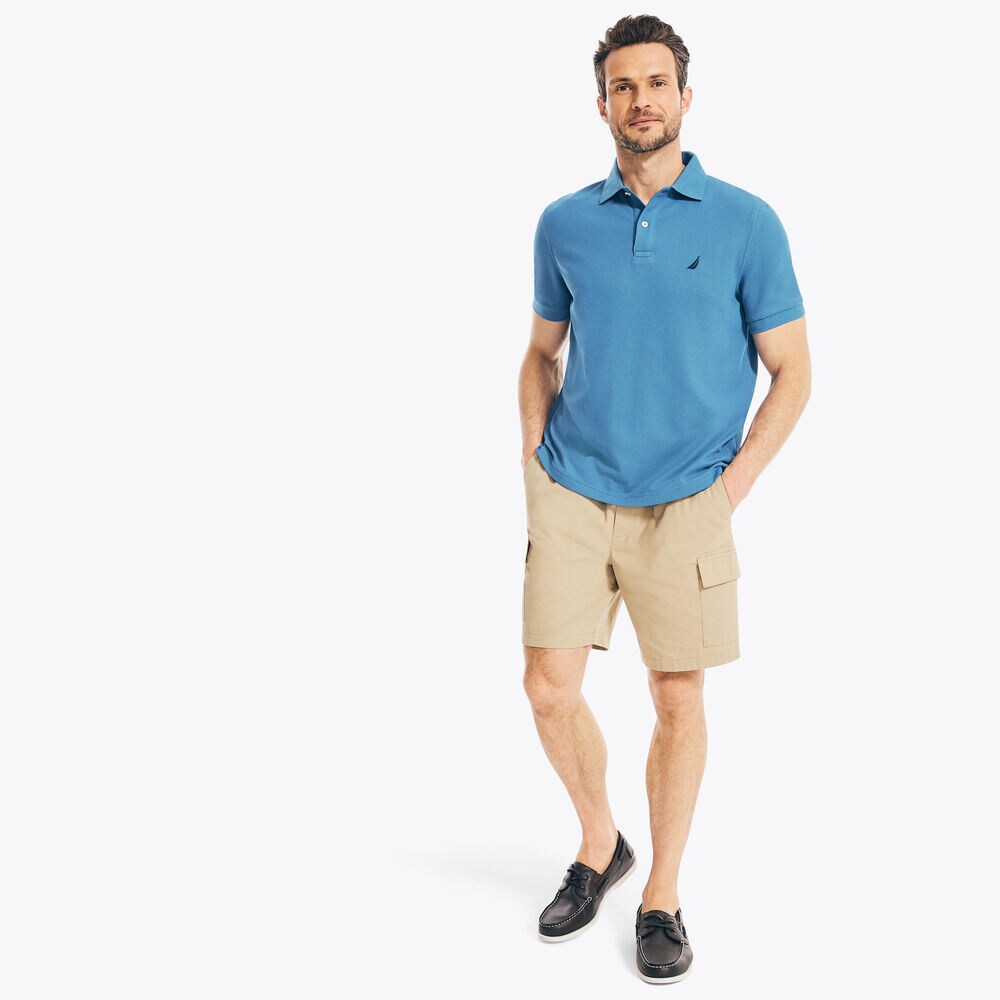 SUSTAINABLY CRAFTED CLASSIC FIT PERFORMANCE DECK POLO,Nite Sea Heather,large