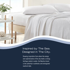 RIPPLE COVE TWIN BLANKET,Antique White Wash,large