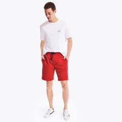 9” FLEECE SHORT,Nautica Red,large