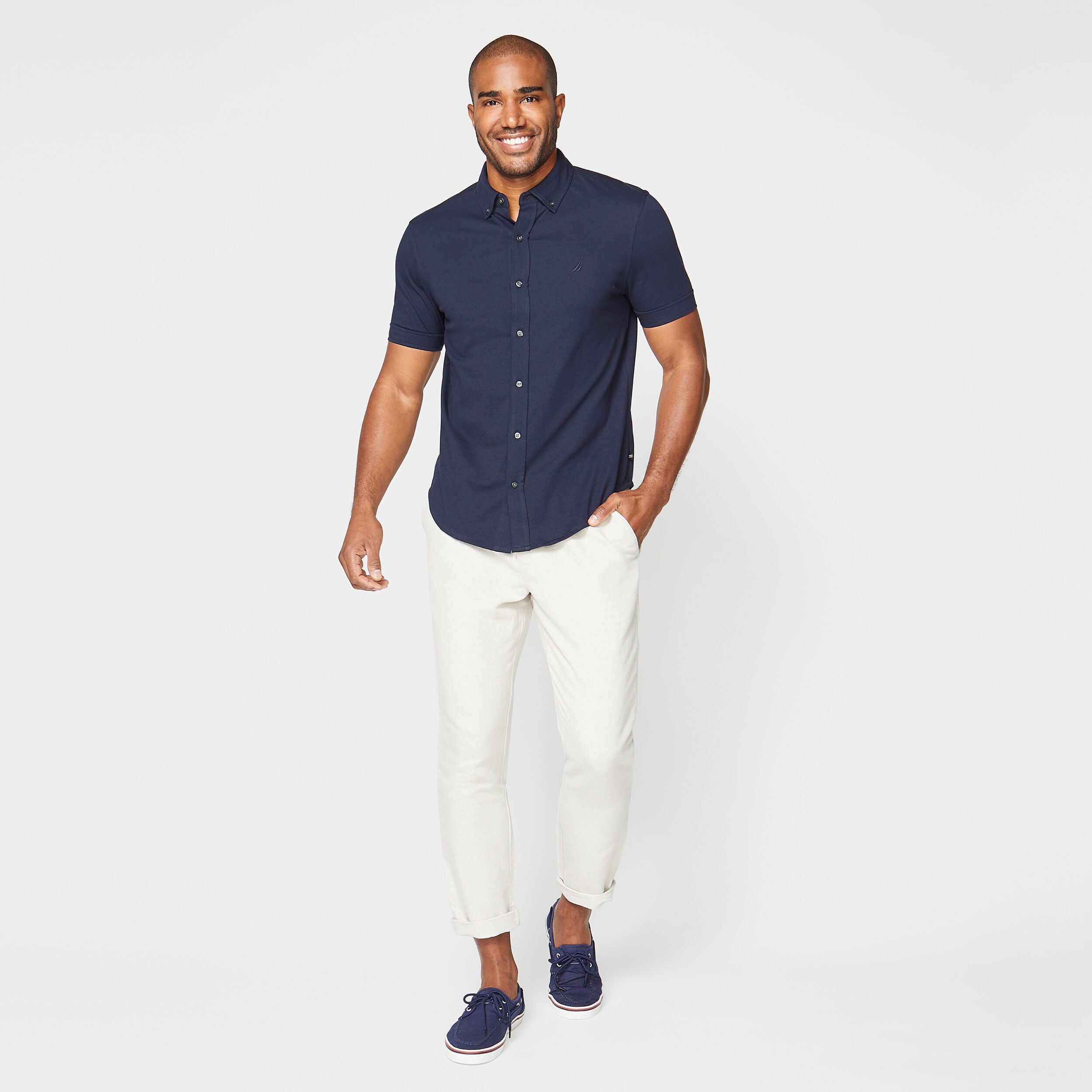 CLASSIC FIT DRAWSTRING LINEN PANT | Nautica